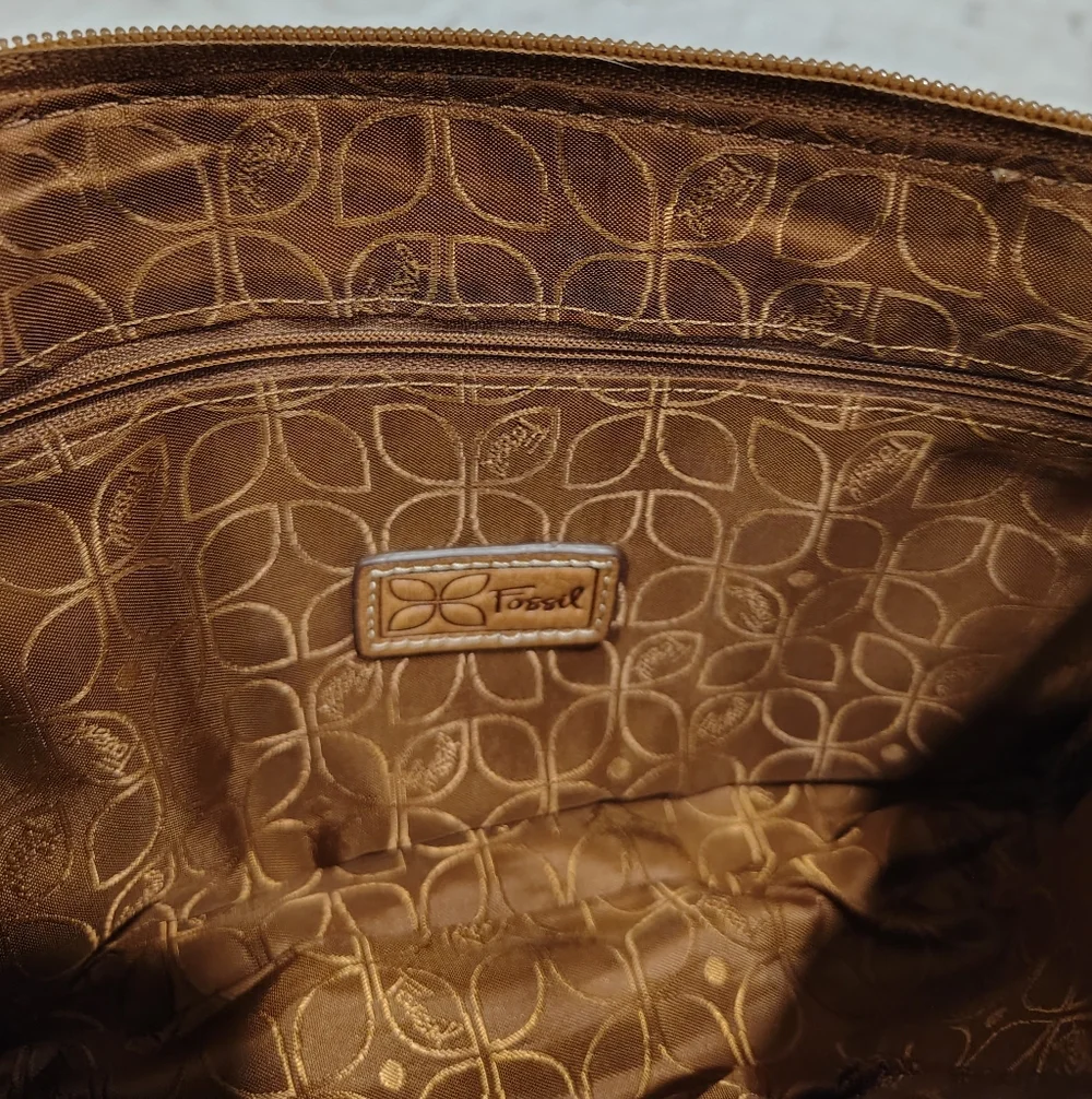 Fossil Unique Leather Patchwork Purse